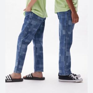 Pacsun Kids Patchwork Denim Jeans Pants(Size 10)